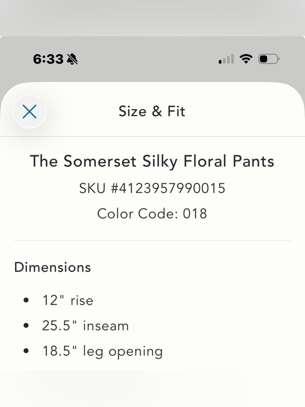 THE SOMERSET SILKY FLORAL PANT - Picture 6 of 8